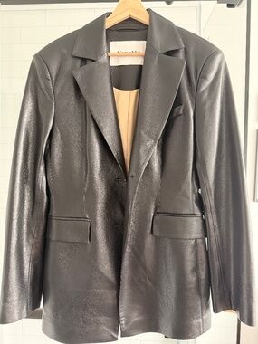 Nanushka leather jacket size Large